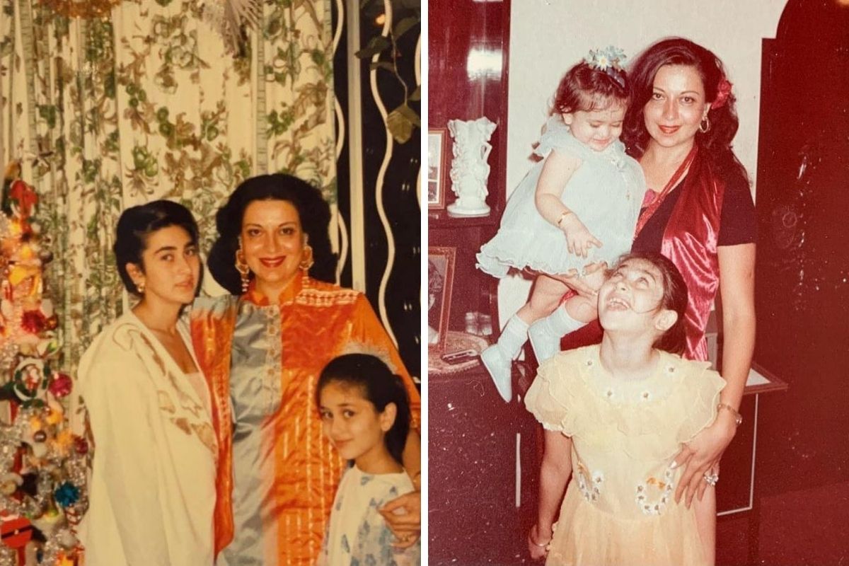 करीनाने शेयर केला बालपणीचा क्युट PHOTO; आई आणि बहिणीसोबत देतेय पोझ