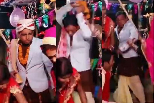 VIDEO: नवरीचा चेहरा पाहताच हादरला नवरदेव; वरमाळा फेकून देत काढला मंडपातून पळ