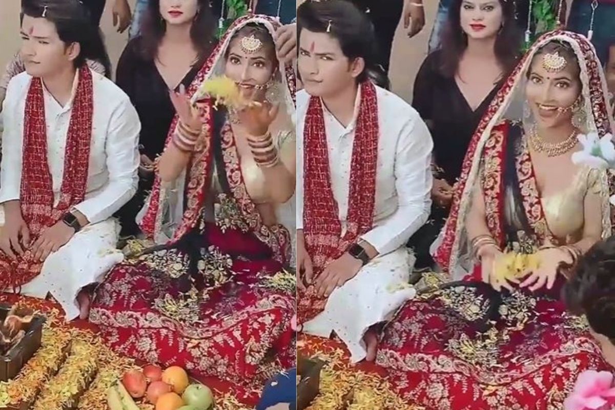 Dil toh baccha hain! लग्नात पाहुण्यांसमोरच नवरीची मस्ती; VIDEO जिंकतोय नेटकऱ्यांची मनं