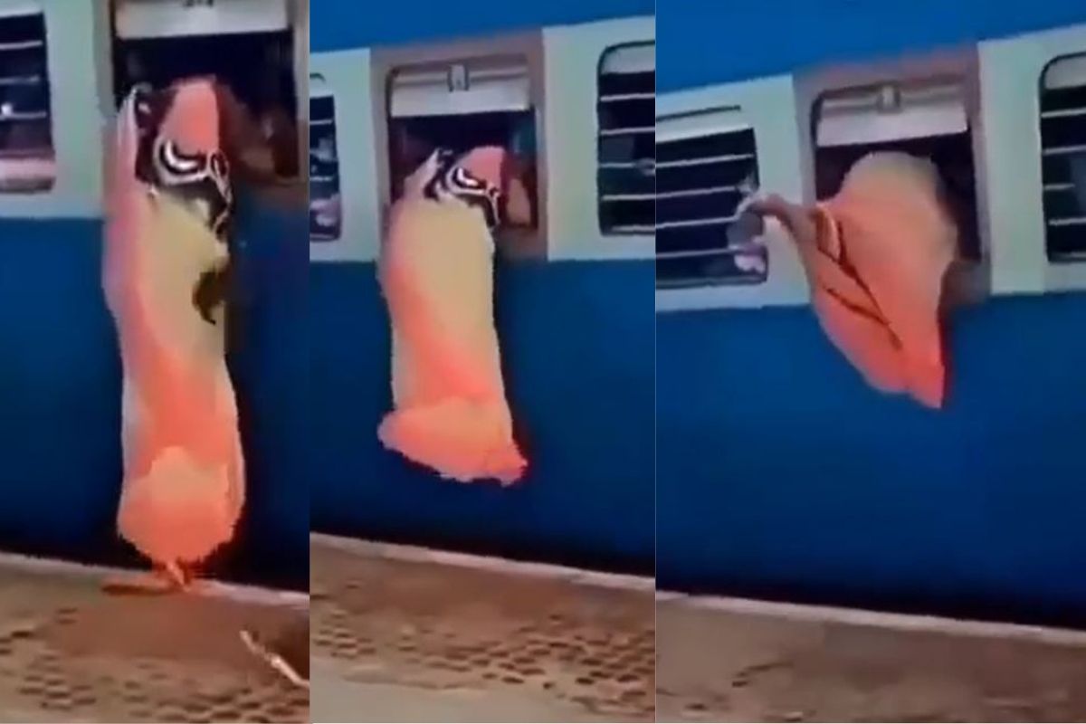 भयंकर! ट्रेनमध्येच महिलेचं धक्कादायक कृत्य; VIDEO पाहून चक्रावून जाल