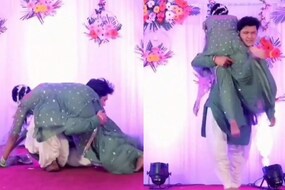 Oh no! स्टेजवरच नवरदेवानं केलेल्या त्या कृत्यामुळे नवरीचा हिरमोड; VIDEO व्हायरल