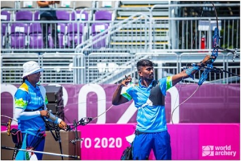 महाराष्ट्राचा तिरंदाज प्रवीण जाधव (Praveen Jadhav) आणि दीपिका कुमारी (Deepika Kumari) या जोडीनं मिश्र गटातील क्वार्टर फायनलमध्ये प्रवेश केला आहे. 
