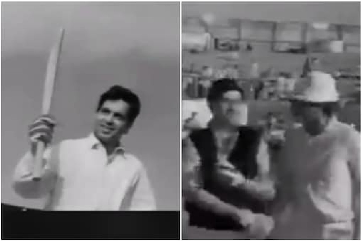 बॉलिवूडचे दिग्गज क्रिकेटच्या मैदानात! विरोधी टीम्समध्ये खेळले होते राज कपूर-दिलीप कुमार, पाहा VIDEO