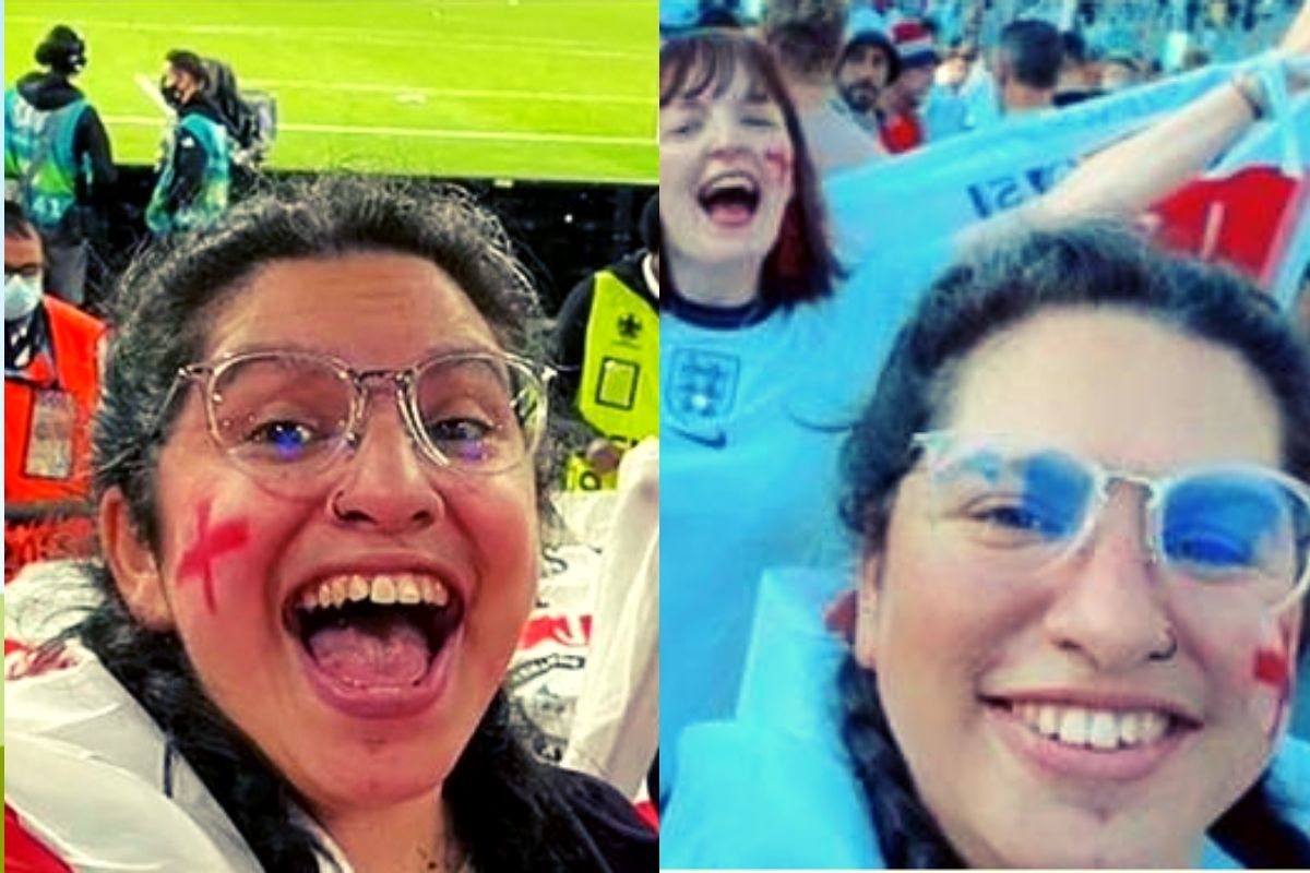 इंग्लंडला चिअर करायला स्टेडियमवर गेली, TV वरही झळकली आणि त्यानंतर भलतच घडलं!