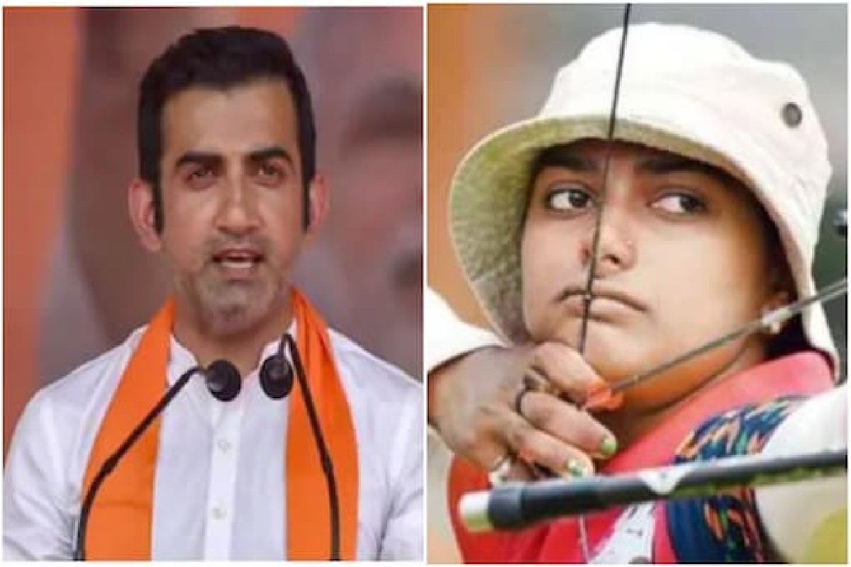 दिल्लीतील मैदानावरुन गौतम गंभीर आणि तिरंदाज दीपिका कुमारी आमने-सामने