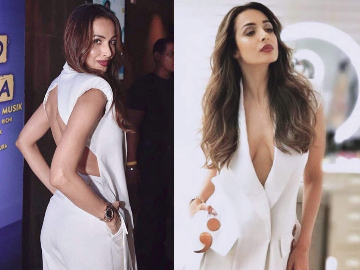 मलायका अरोरा आपल्या फिटनेस मुळे चर्चेत असते. ती आघाडीची मॉडल आहे. तिनेही व्हाईट कलरच्या ड्रेसमध्ये ब्रालेस शूट करून सर्वांना चकीत केल होतं.