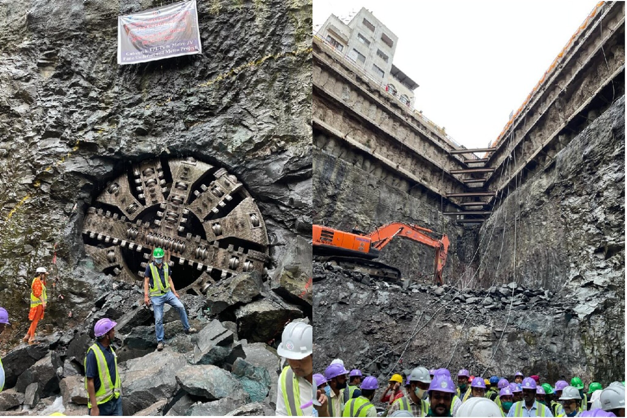 Pune Metro मोठा ब्रेक थ्रू! टनेल बोरिंग मशीन पोहोचलं बुधवार पेठ स्थानकापर्यंत