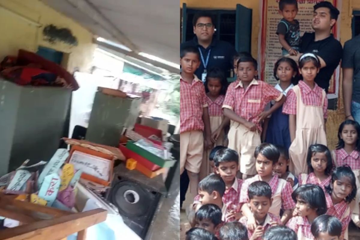 विद्येचं माहेरघर असलेल्या पुण्यातच झेडपीची शाळा निराधार झाल्याचा धक्कादायक प्रकार मुळशी तालुक्यातील भोयणी गावात घडला आहे. 