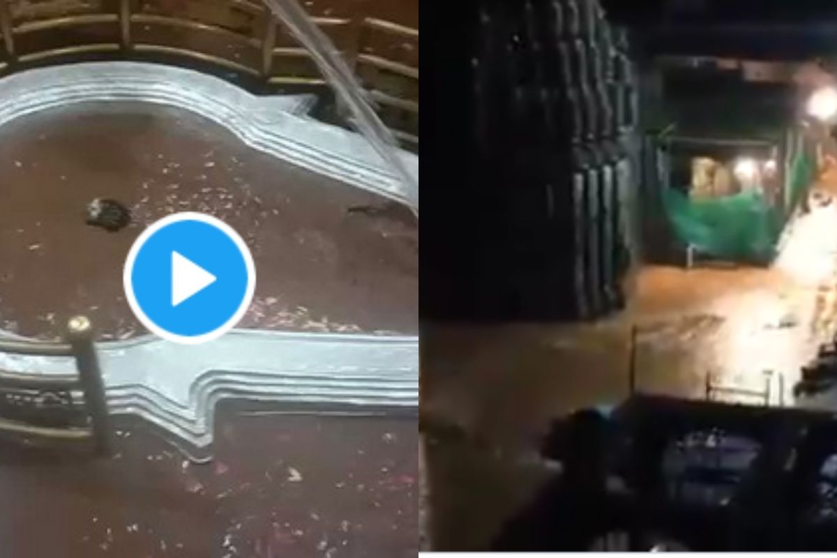 VIDEO : पुण्यातील भिमाशंकर मंदिराला पुराच्या पाण्याचा वेढा; इतिहासात पहिल्यांदाच शिवलिंग पाण्याखाली