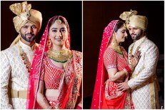 राहुल वैद्य - दिशा परमार अकडले विवाहबंधनात; लग्नाचे फोटो सोशल मीडियावर व्हायरल