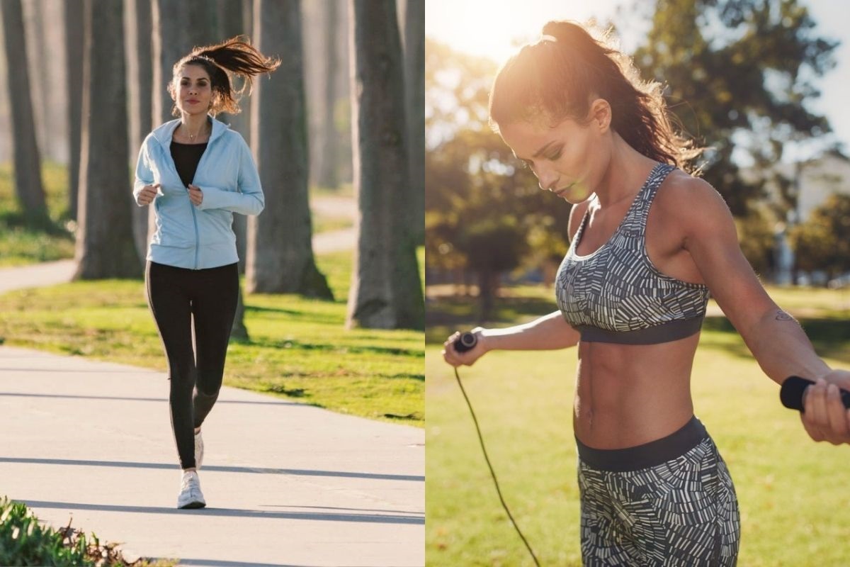 वेळेचा विचार करता दोरी उडी हा कमी वेळात जास्त कॅलरीडज बर्न करणारा पर्याय आहे.