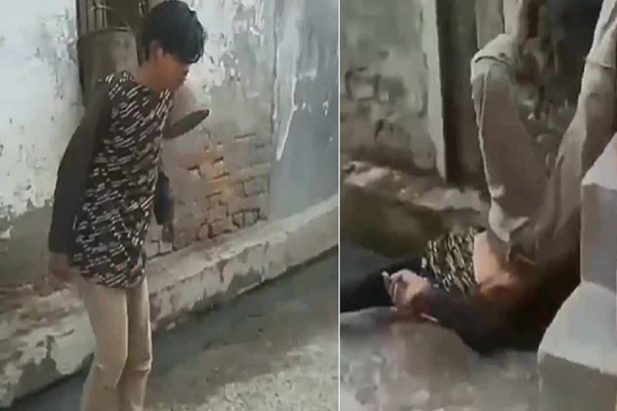 VIDEO - एक फ्लिप आणि गटारातच झाला आडवा; स्टाइल मारता मारता तरुण तोंडावर पडला