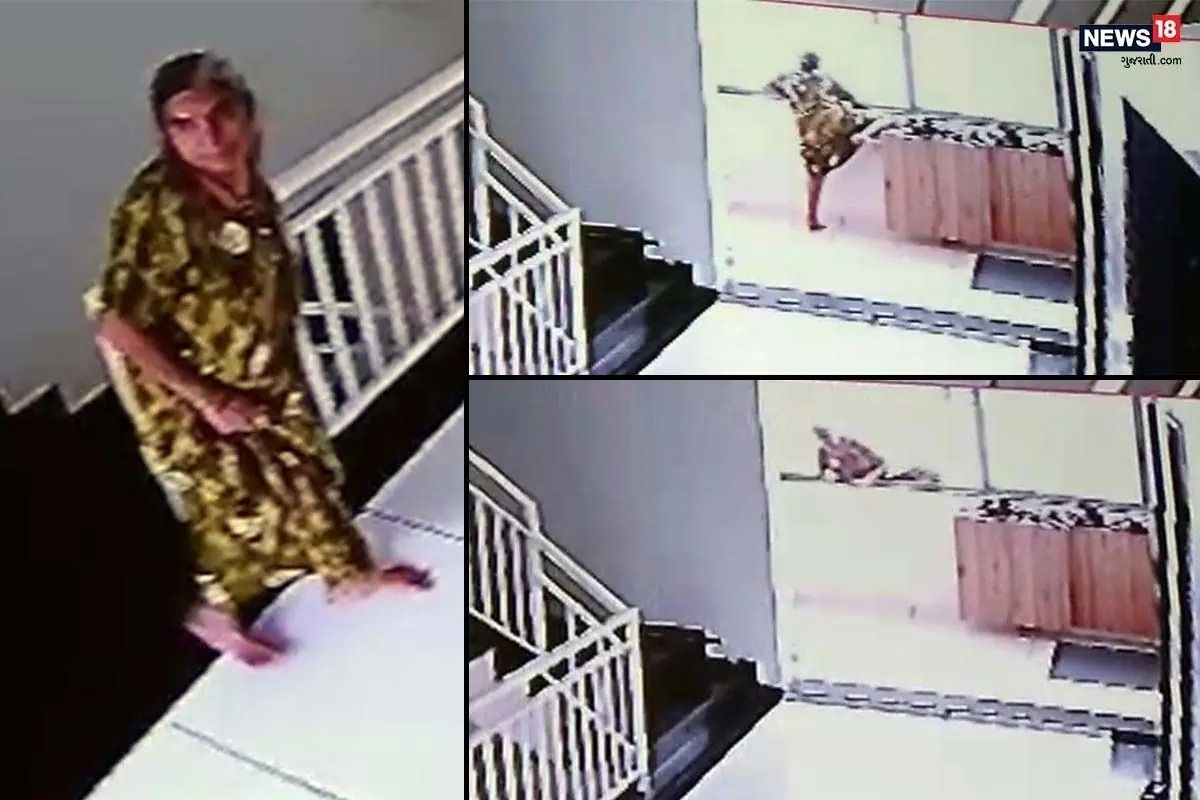 65 वर्षांच्या महिलेने 7 व्या मजल्यावरुन मारली उडी; आत्महत्येचा Live Video CCTV कॅमेऱ्यात कैद