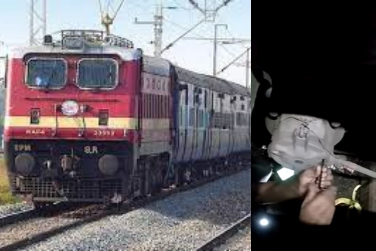 रेल्वेखाली करीत होता दुरुस्ती, हॉर्न वाजला..आणि अचानक सुरू झाली ट्रेन; भीतीदायक LIVE VIDEO