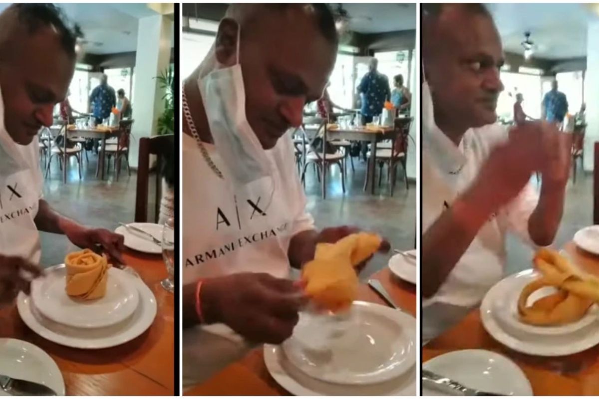 ओहो! महागड्या रेस्टॉरंटमध्ये काकांचा झाला गोंधळ; मजेशीर VIDEO पाहून पोट धरून हसाल!