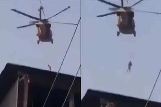 तालिबानच्या क्रौर्याची परिसीमा, हेलिकॉप्टरला प्रेत टांगून शहरातून फिरवले, पाहा संतापजनक VIDEO