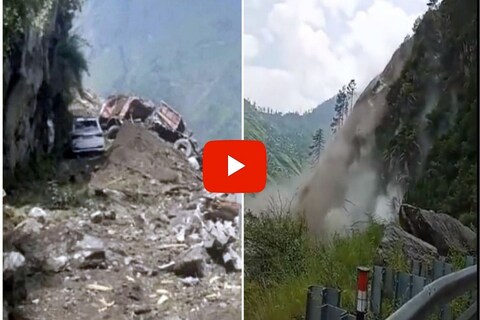 landslide in Kinnaur Himachal Pradesh: हिमाचल प्रदेशात दरड कोसळली, अनेकजण ढिगाऱ्याखाली अडकल्याची भीती व्यक्त करण्यात येत आहे.