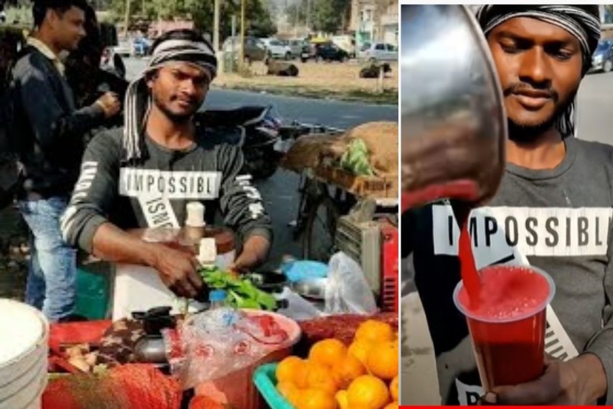 हा गाडीवाला रोज तयार करतो ‘खुनी ज्यूस’! 'भयंकर हेल्दी' ज्यूसचा VIDEO होतोय VIRAL