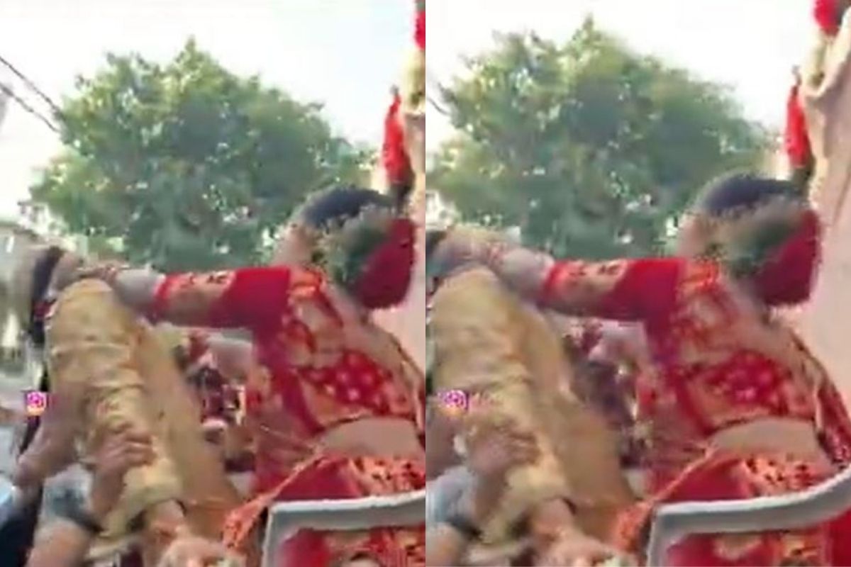 VIDEO: एक विवाह ऐसा भी! या जोडप्याचं लग्न पाहण्यासाठी झालं 'ट्रॅफिक जॅम'