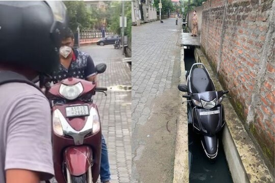 रस्त्यावर छेड काढणं युवकाला पडलं महागात; तरुणीनं गाडीसह मागे खेचलं अन्..; पाहा VIDEO