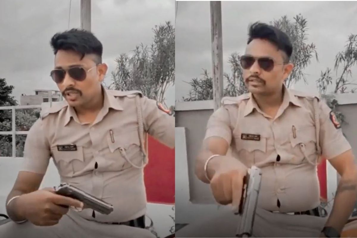 'अमरावतीत पाय ठेवताना..'; रिव्हॉलवरचा गैरवापर पडला महागात, VIDEO VIRAL होताच पोलीस निलंबित