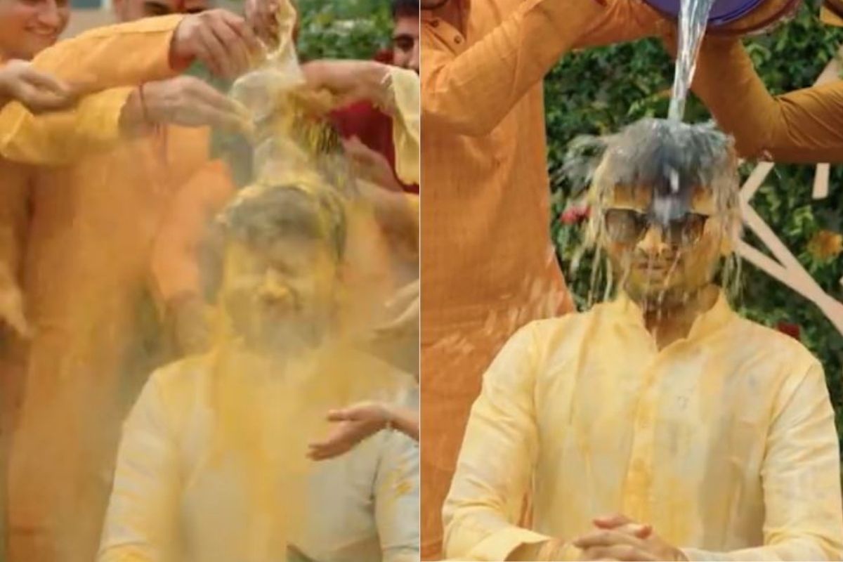 लग्नाच्या आधीच मित्रांनी नवरदेवाची केली अशी अवस्था की ओळखणंही झालं कठीण; पाहा Video