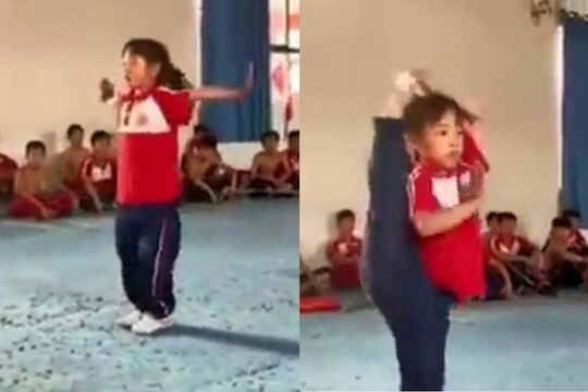 OMG! या चिमुकलीचे जबरदस्त स्टंट पाहून व्हाल हैराण, सोशल मीडियावर धुमाकूळ घालतोय VIDEO