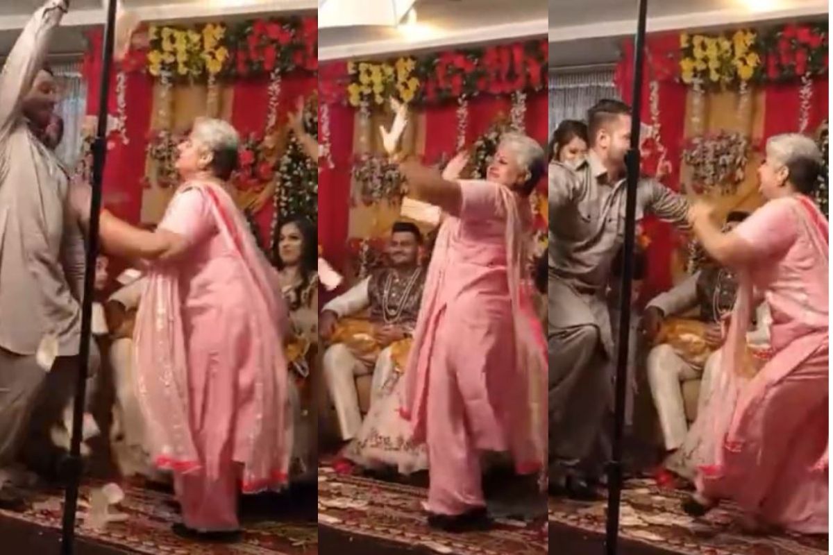 स्टेजवर नवरीसमोर जात सासूने लगावले ठुमके; जबरदस्त डान्स पाहून सगळेच फिदा, VIDEO VIRAL