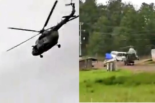 मोठी दुर्घटना: कारवर कोसळलं हेलिकॉप्टर; थरारक घटनेचा VIDEO आला समोर