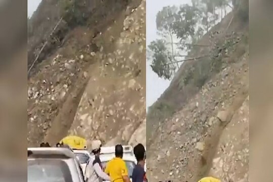 पाऊस नसतानाही कोसळला संपूर्ण डोंगर, उत्तराखंडमधल्या भूस्खलनाचा थरारक Live Video कॅमेऱ्यात कैद