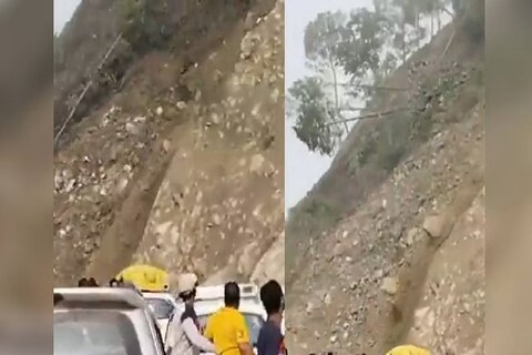 Watch Video: संपूर्ण डोंगर कोसळतानाचा व्हिडिओ समोर आला आहे. व्हिडिओ बघून अंगावर काटा येईल.