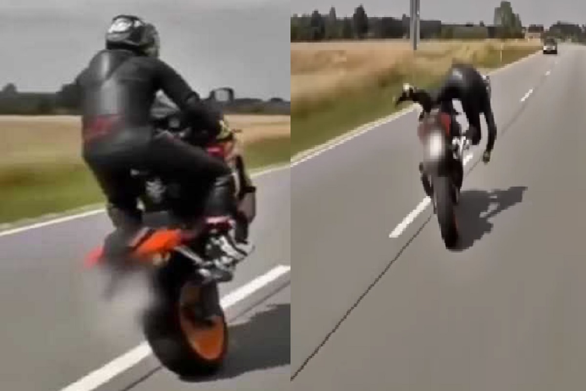 खतरनाक बाईक स्टंट महागात