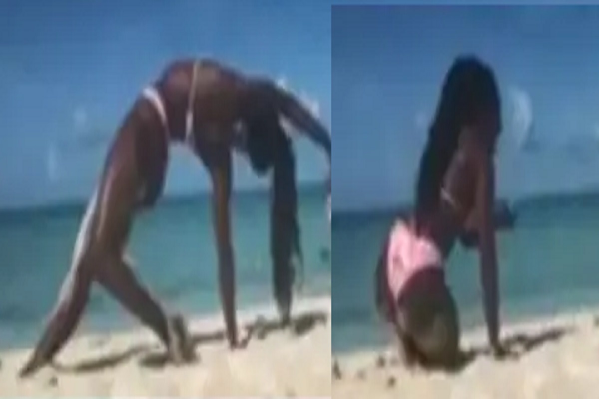 बिकिनी घालून योगा करताना अचानक तो आला आणि...