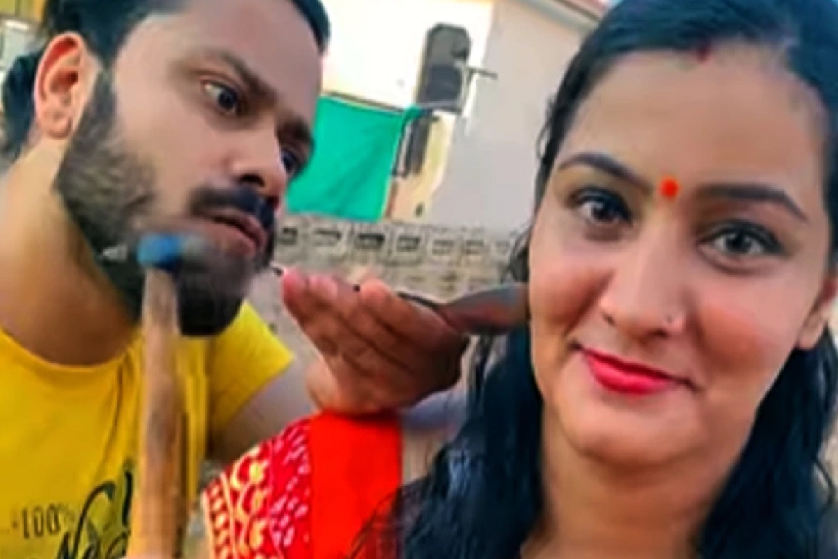 हातात हातोडा घेऊन नवऱ्याने बायकोच्या गालावरच ठोकला; पुढे जे दिसलं ते पाहून बसेल शॉक