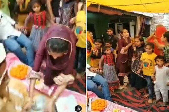 भरमंडपात मेहुणीने घातला गोंधळ.