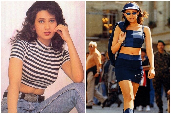 अभिनेत्री करिश्मा कपूर (Karishma Kapoor) आजही तितकीच फिट आणि सुंदर आहे. तिची फॅशन नेहमीच ऑन पॉइंट राहिली आहे. तर ९० च्या दशकातील तिचे लुक्स अतिशय मॉडर्न होते. आजच्या काळतही ही फॅशन पाहायला मिळते. पाहा तिचे लुक्स.