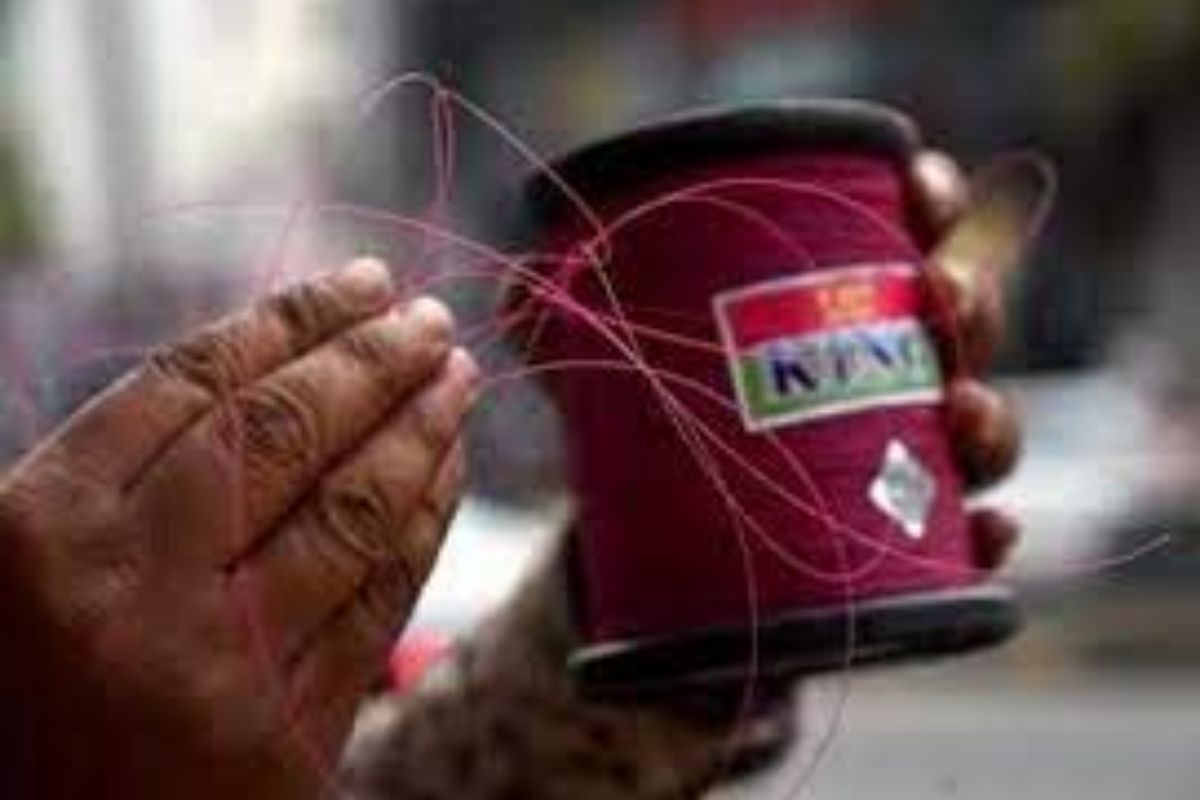 पुलावर रक्ताच्या थारोळ्यात तडफडत राहिला; चायनीज मांज्यामुळे बुलेटस्वार तरुणाचा मृत्यू