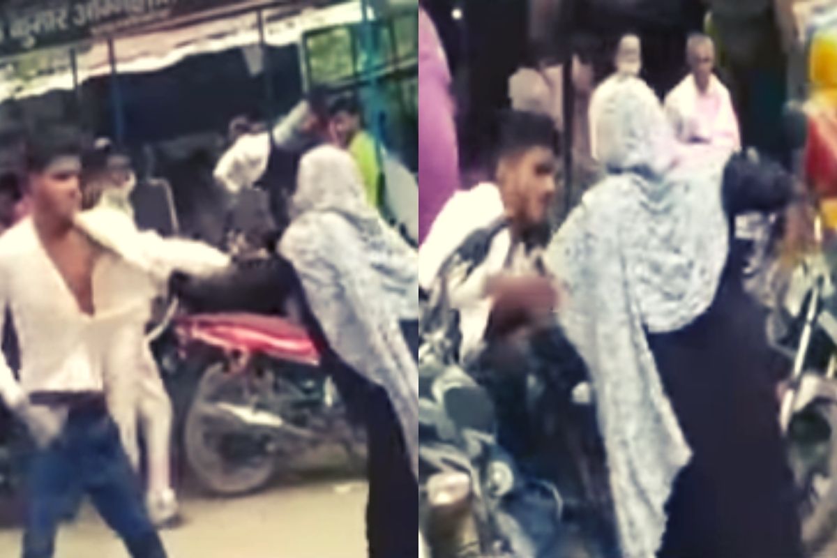 सासूशी पंगा घेणं पडलं महागात; भररस्त्यात जावयाची चपलेने धुलाई, Video Viral