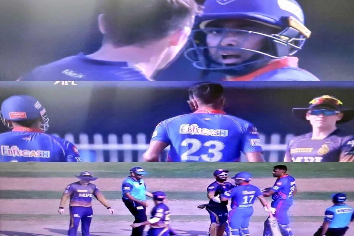 दिल्ली कॅपिटल्स आणि कोलकाता नाइट राइडर्स या दोन्ही संघातील खेळाडू आपापसात भिडले असल्याचा व्हिडिओ व्हायरल होतं आहे.