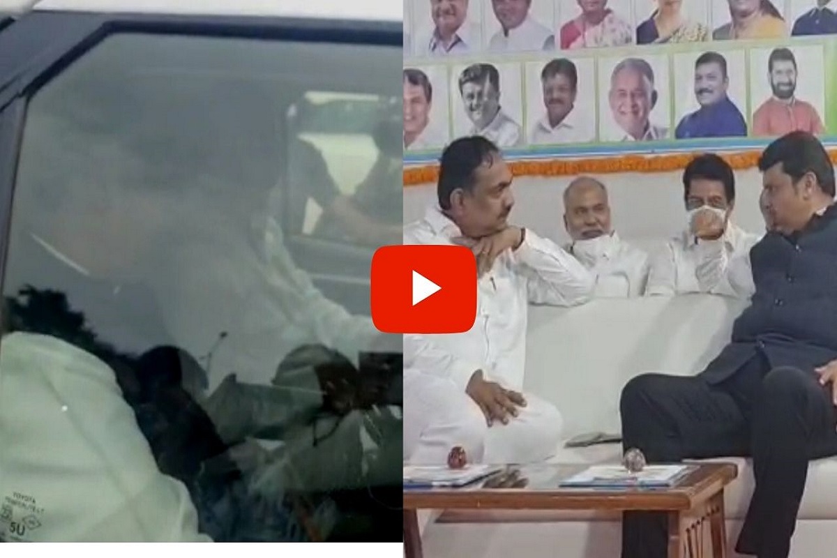 मुख्यमंत्र्यांच्या भावी सहकारी वक्तव्यानंतर आज Devendra Fadnavis आणि Jayant Patil यांचा एकाच गाडीतून प्रवास