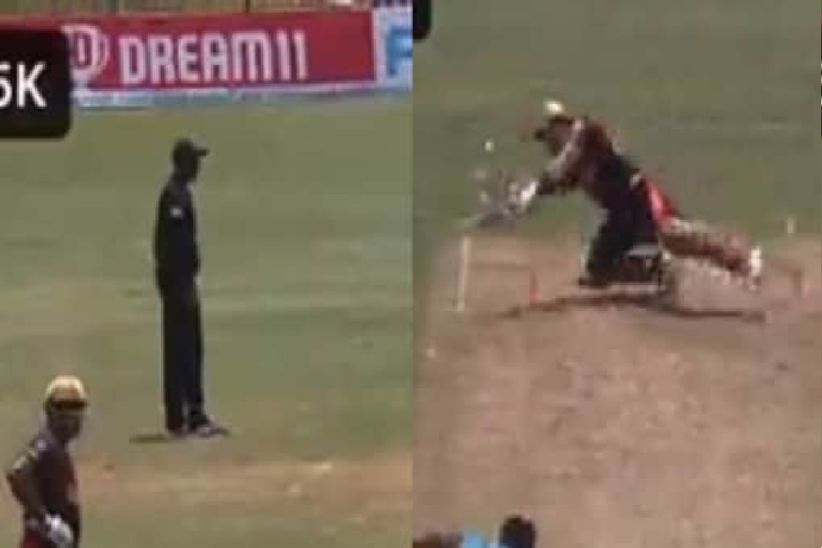 CPL 2021: अंपायरच्या निर्णयावर नाराज पोलार्डनं केली अजब कृती, VIDEO VIRAL