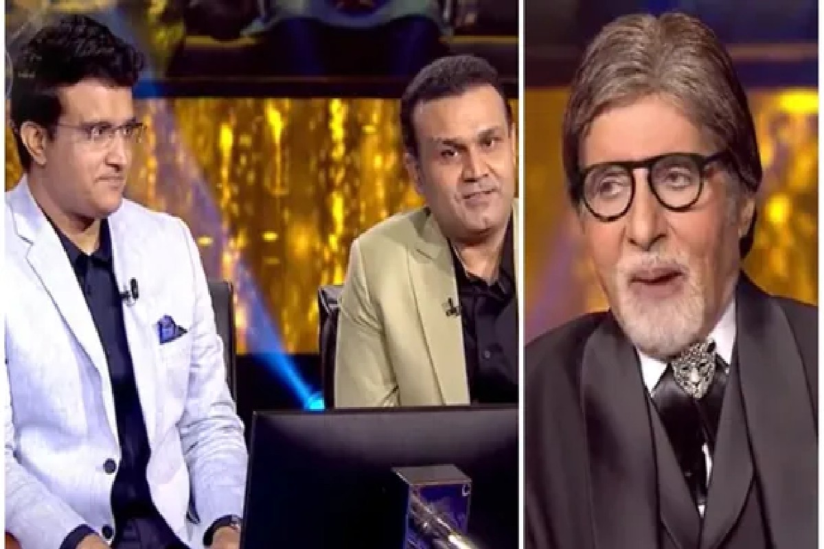 KBC 13 : ग्रेग चॅपलच्या मुद्यावर सेहवागनं घेतली गांगुलीची फिरकी, अमिताभच्या प्रश्नावर वीरुचे सिक्स! पाहा VIDEO