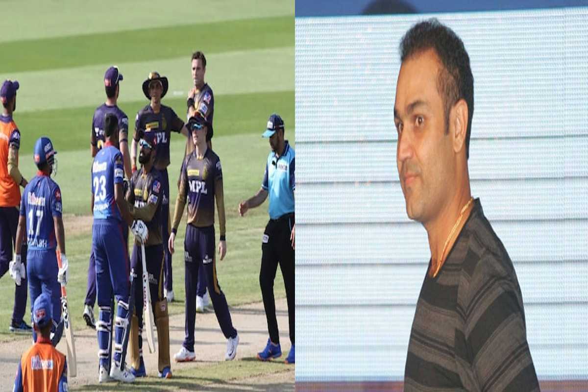 IPL 2021 : 'तेव्हा मॉर्गन लॉर्ड्सबाहेर आंदोलनाला बसला होता', सेहवागचा 'सिक्सर'!