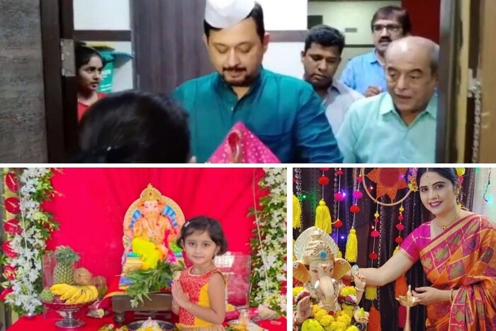  गणेशोत्सवाची धामधूम सुरु आहे. आज आपल्या घरी बाप्पाचं आगमन झालं आहे. आपल्या लाडक्या मराठी कलाकारांच्या घरीदेखील बाप्पा विराजमान झाला आहे. 