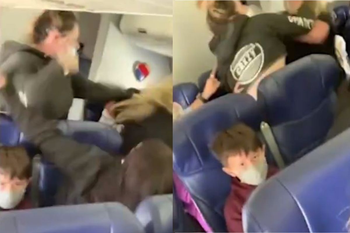 फ्लाइट अटेंडेंटवर भडकली महिला; विमानातच मारहाण करत तोडले दात, पाहा Shocking Video