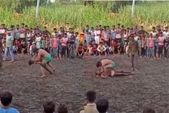 सामन्यादरम्यान प्रतिस्पर्धकानं मोडली मान; कुस्तीपटूचा मैदानातच मृत्यू, घटनेचा धक्कादायक VIDEO