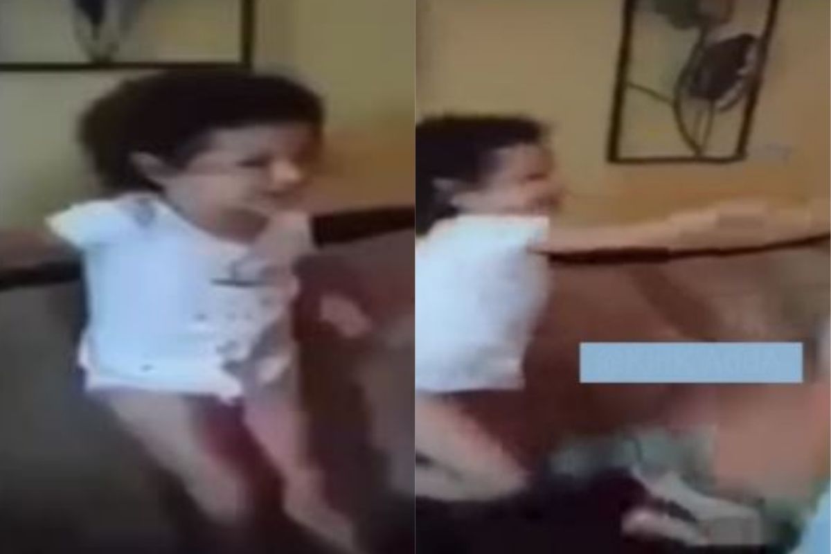 चिमुकलीनं रागात थेट वडिलांच्याच कानशिलात लगावली; बापलेकीचा हा VIDEO पाहून व्हाल शॉक