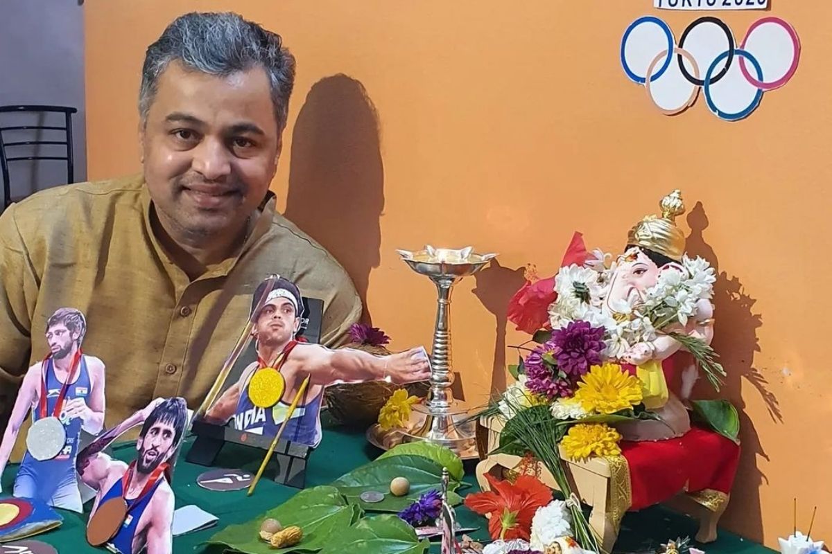 सुबोधचा बाप्पा आहे खास; अभिनेत्याने घरी केला ऑलिम्पिकचा देखावा