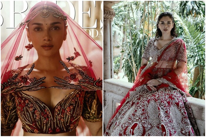 अभिनेत्री आदिती राव हैदरी (Aditi Rao Hydari) तिच्या लेटेस्ट फोटोशुटमध्ये फारच आकर्षक दिसत आहे. तिचा वधू रुपातील हा लुक व्हायरल होत आहे. पाहा तिचे फोटो. (फोटो सौजन्य - ब्राइड्स मॅगझिन)