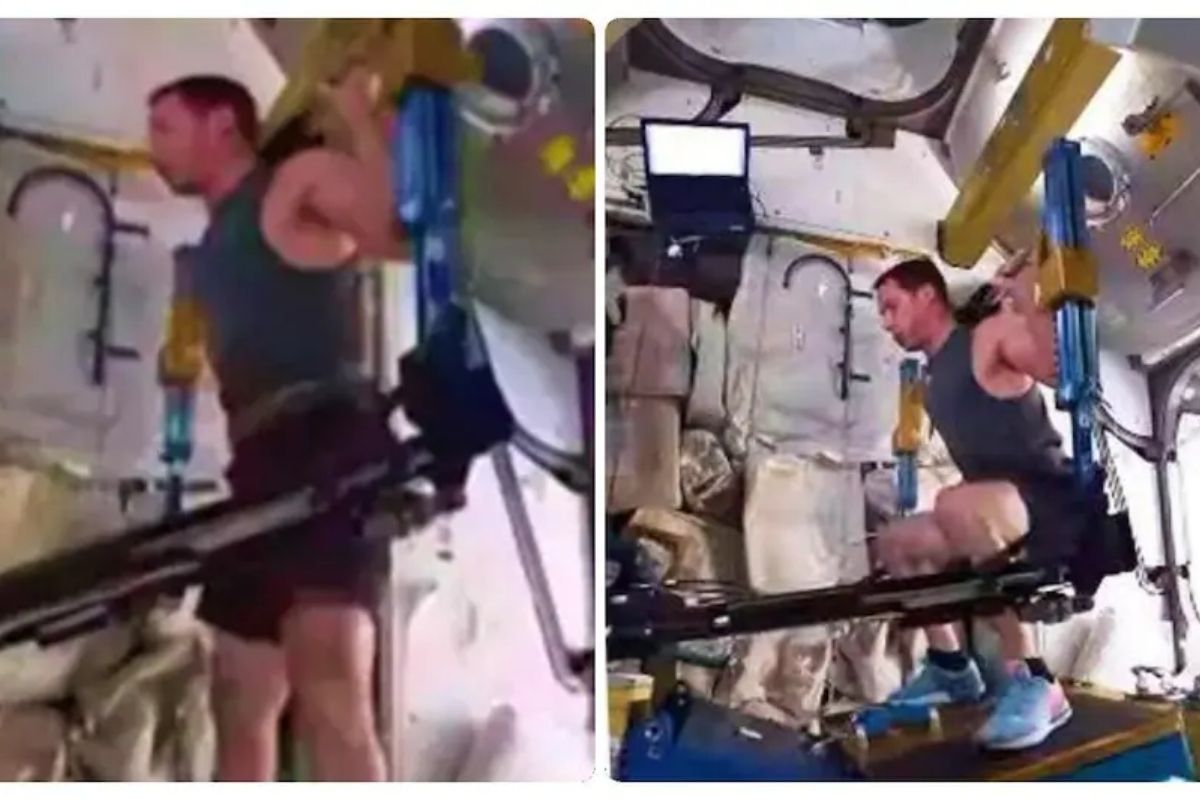 'आम्ही तर जमिनीवरही व्यायाम करीत नाही'; अंतराळातील वर्कआऊट VIDEO पाहून मजेदार प्रतिक्रिया